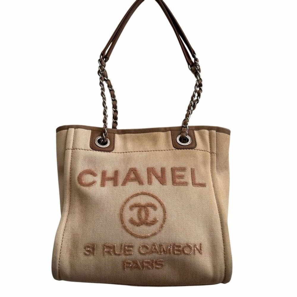 Chanel Mini North South Deauville Shopping Bag Tote